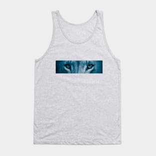 Lion eyes (Blue) Tank Top